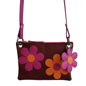 Schoudertasje MIXI basic + <br> Flowerpower