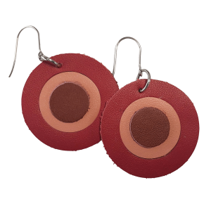 Oorbel Hanger Retro Rood