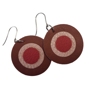 Oorbel Hanger Retro Bruin